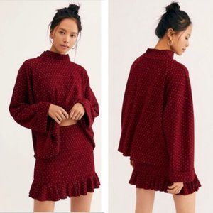Free People Set the Mood Skirt Set NWT Medium